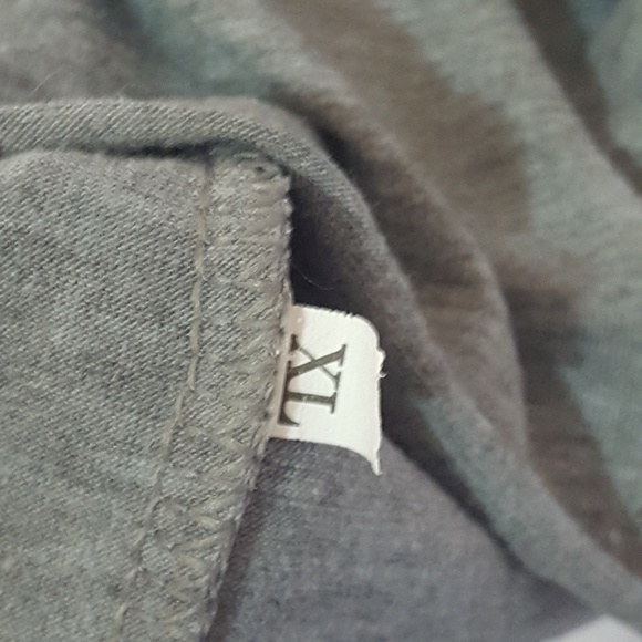 Tank Top Racerback Grey XL Raw Hem - Picture 4 of 5